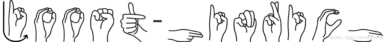 Joost-Hinrich im Fingeralphabet der Deutschen Gebärdensprache