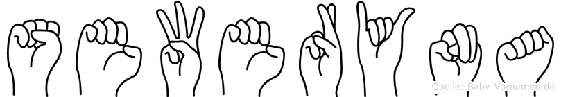 Seweryna im Fingeralphabet der Deutschen Gebärdensprache