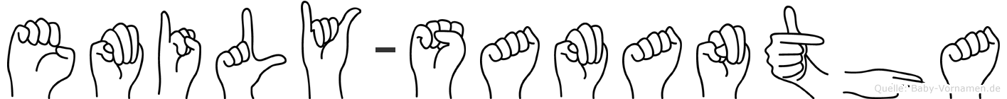 Emily-Samantha im Fingeralphabet der Deutschen Gebärdensprache