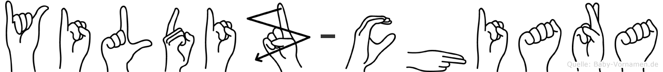 Yildiz-Chiara im Fingeralphabet der Deutschen Gebärdensprache