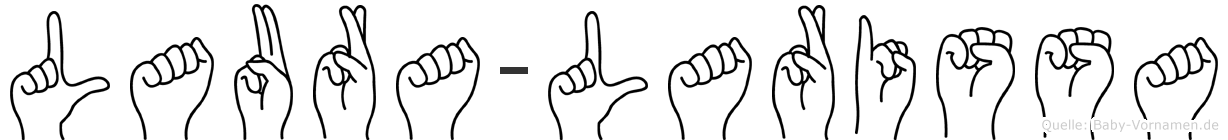 Laura-Larissa im Fingeralphabet der Deutschen Gebärdensprache