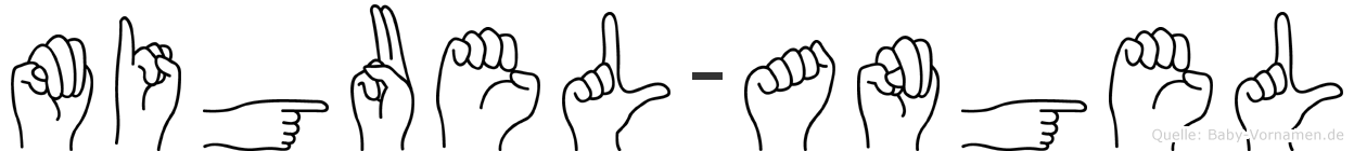 Miguel-Angel im Fingeralphabet der Deutschen Gebärdensprache