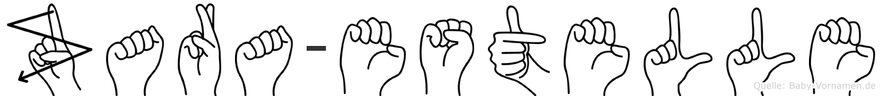Zara-Estelle im Fingeralphabet der Deutschen Gebärdensprache