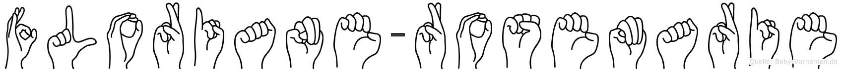Floriane-Rosemarie im Fingeralphabet der Deutschen Gebärdensprache