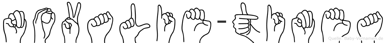 Novalie-Timea im Fingeralphabet der Deutschen Gebärdensprache
