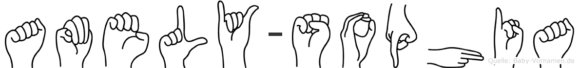 Amely-Sophia im Fingeralphabet der Deutschen Gebärdensprache