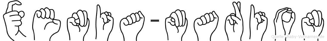 Xenia-Marion im Fingeralphabet der Deutschen Gebärdensprache