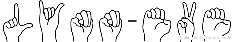Lynn-Eve im Fingeralphabet der Deutschen Gebärdensprache