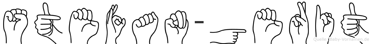 Stefan-Gerit im Fingeralphabet der Deutschen Gebärdensprache