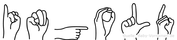 Ingold im Fingeralphabet der Deutschen Gebärdensprache