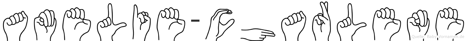 Amelie-Charlene im Fingeralphabet der Deutschen Gebärdensprache