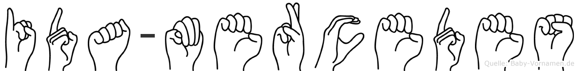 Ida-Mercedes im Fingeralphabet der Deutschen Gebärdensprache