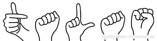 Talas im Fingeralphabet der Deutschen Gebärdensprache