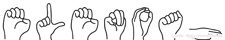 Elenoah im Fingeralphabet der Deutschen Gebärdensprache