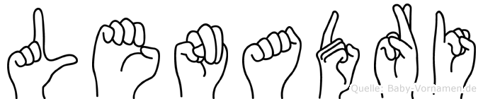 Lenadri im Fingeralphabet der Deutschen Gebärdensprache