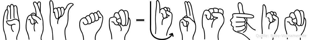 Bryan-Justin im Fingeralphabet der Deutschen Gebärdensprache