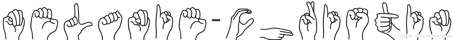 Melanie-Christin im Fingeralphabet der Deutschen Gebärdensprache