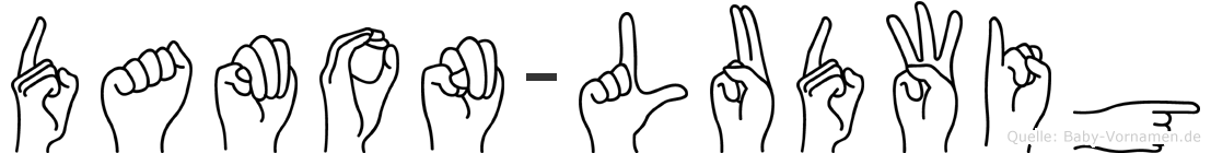 Damon-Ludwig im Fingeralphabet der Deutschen Gebärdensprache
