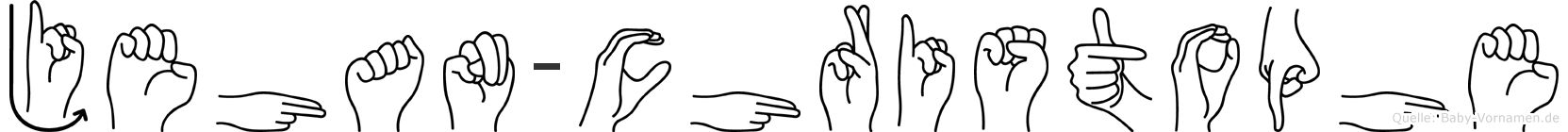 Jehan-Christophe im Fingeralphabet der Deutschen Gebärdensprache