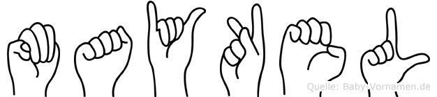 Maykel im Fingeralphabet der Deutschen Gebärdensprache
