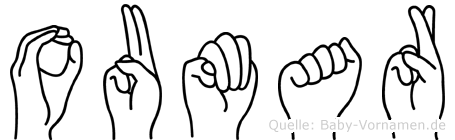 Oumar im Fingeralphabet der Deutschen Gebärdensprache
