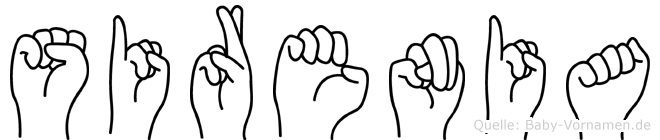 Sirenia im Fingeralphabet der Deutschen Gebärdensprache