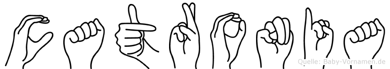 Catronia im Fingeralphabet der Deutschen Gebärdensprache