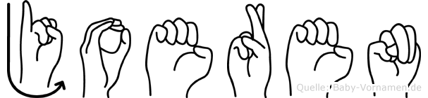 Joeren im Fingeralphabet der Deutschen Gebärdensprache