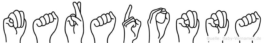 Maradonna im Fingeralphabet der Deutschen Gebärdensprache
