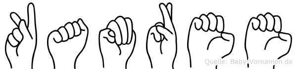 Kamree im Fingeralphabet der Deutschen Gebärdensprache
