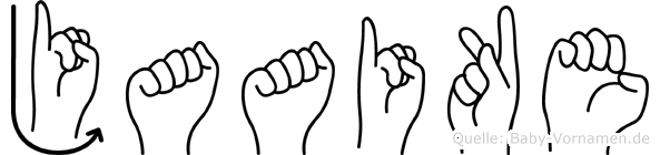 Jaaike im Fingeralphabet der Deutschen Gebärdensprache