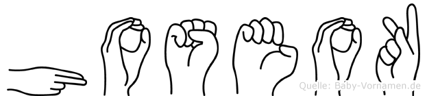 Hoseok im Fingeralphabet der Deutschen Gebärdensprache