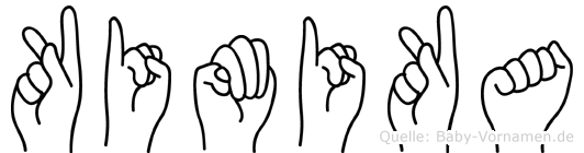 Kimika im Fingeralphabet der Deutschen Gebärdensprache