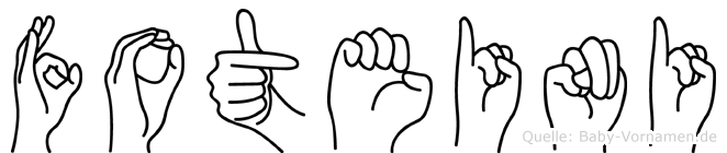 Foteini im Fingeralphabet der Deutschen Gebärdensprache
