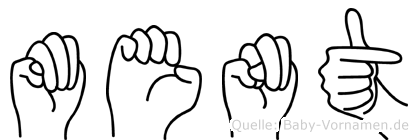 Ment im Fingeralphabet der Deutschen Gebärdensprache