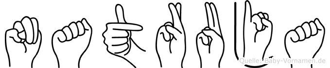 Natruja im Fingeralphabet der Deutschen Gebärdensprache