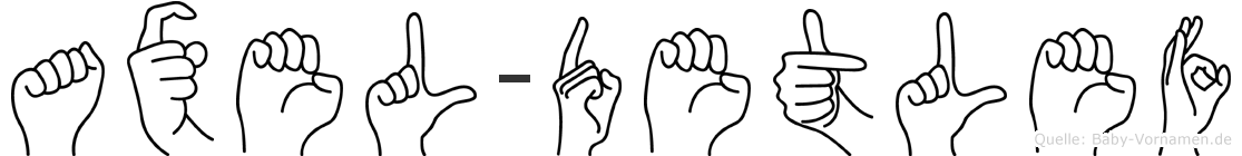 Axel-Detlef im Fingeralphabet der Deutschen Gebärdensprache