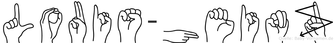 Louis-Heinz im Fingeralphabet der Deutschen Gebärdensprache