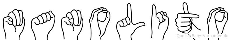 Manolito im Fingeralphabet der Deutschen Gebärdensprache