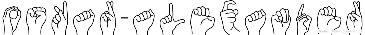 Oskar-Alexander im Fingeralphabet der Deutschen Gebärdensprache