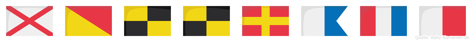 Vollrath im Flaggenalphabet