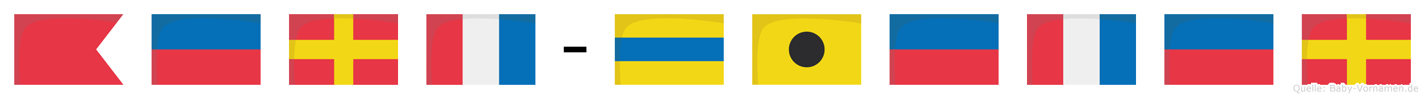 Bert-Dieter im Flaggenalphabet