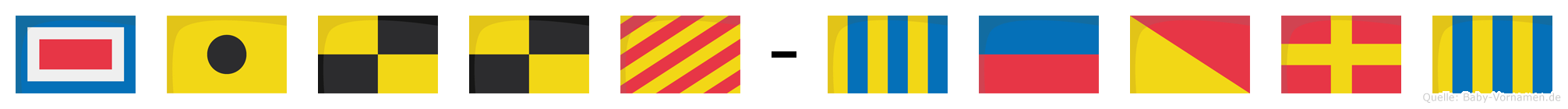 Willy-Georg im Flaggenalphabet