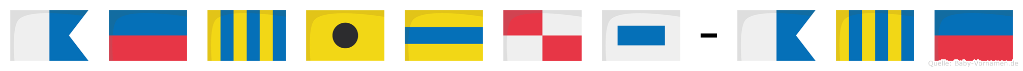 Ägidus-Age im Flaggenalphabet