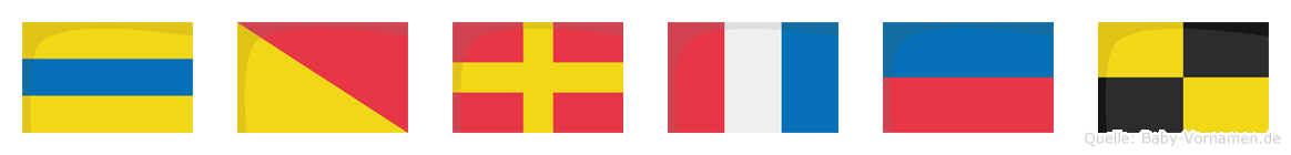 Dortel im Flaggenalphabet