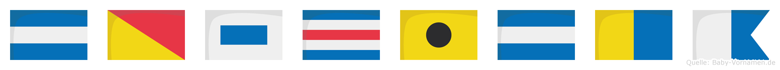 Joscijka im Flaggenalphabet