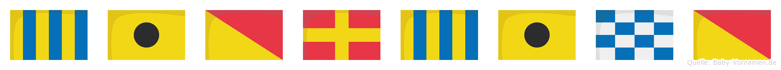 Giorgino im Flaggenalphabet