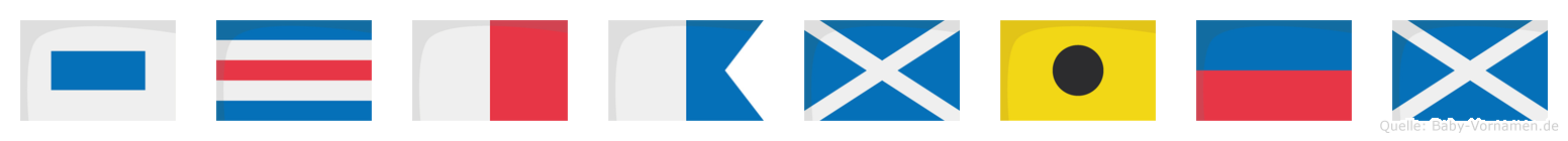 Schamiem im Flaggenalphabet
