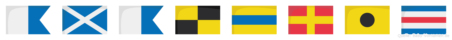 Amaldric im Flaggenalphabet