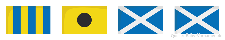Gimm im Flaggenalphabet